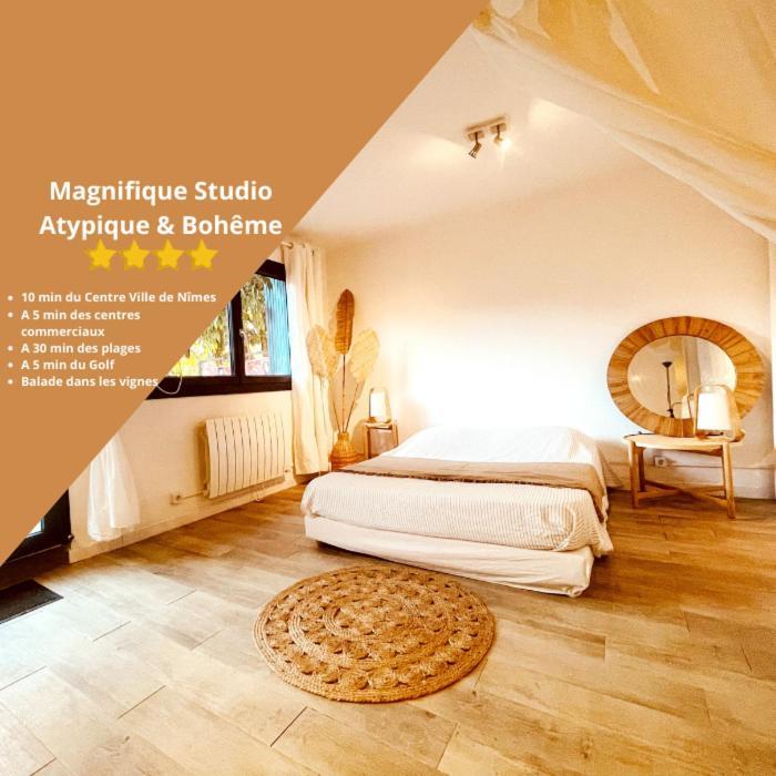 Superbe Appartement Boheme Dans Les Vignes Nimes Ngoại thất bức ảnh